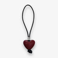 Bag Charm Red Stone Heart