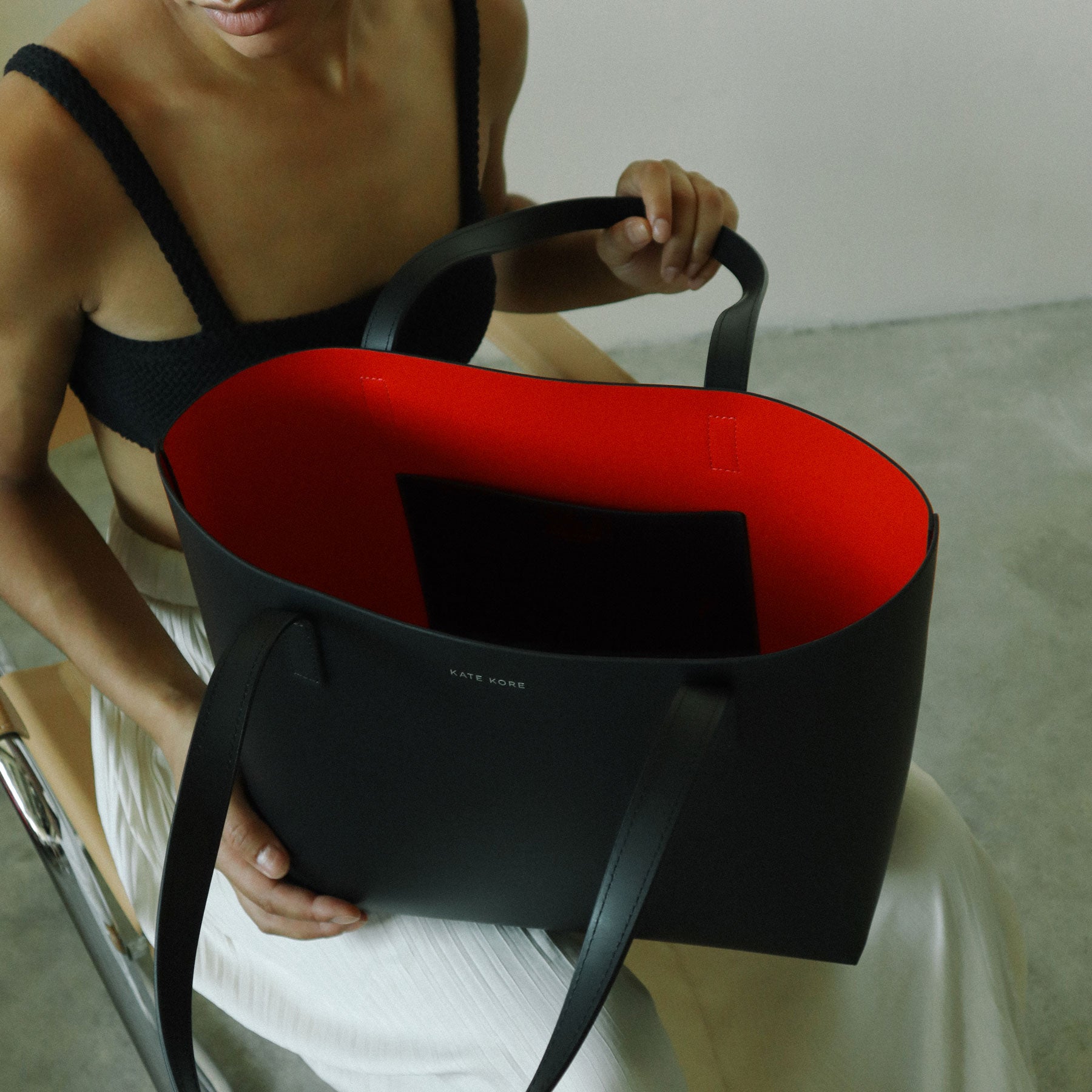 Tote Black / Rossa