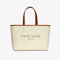Canvas Logo Tote Amber