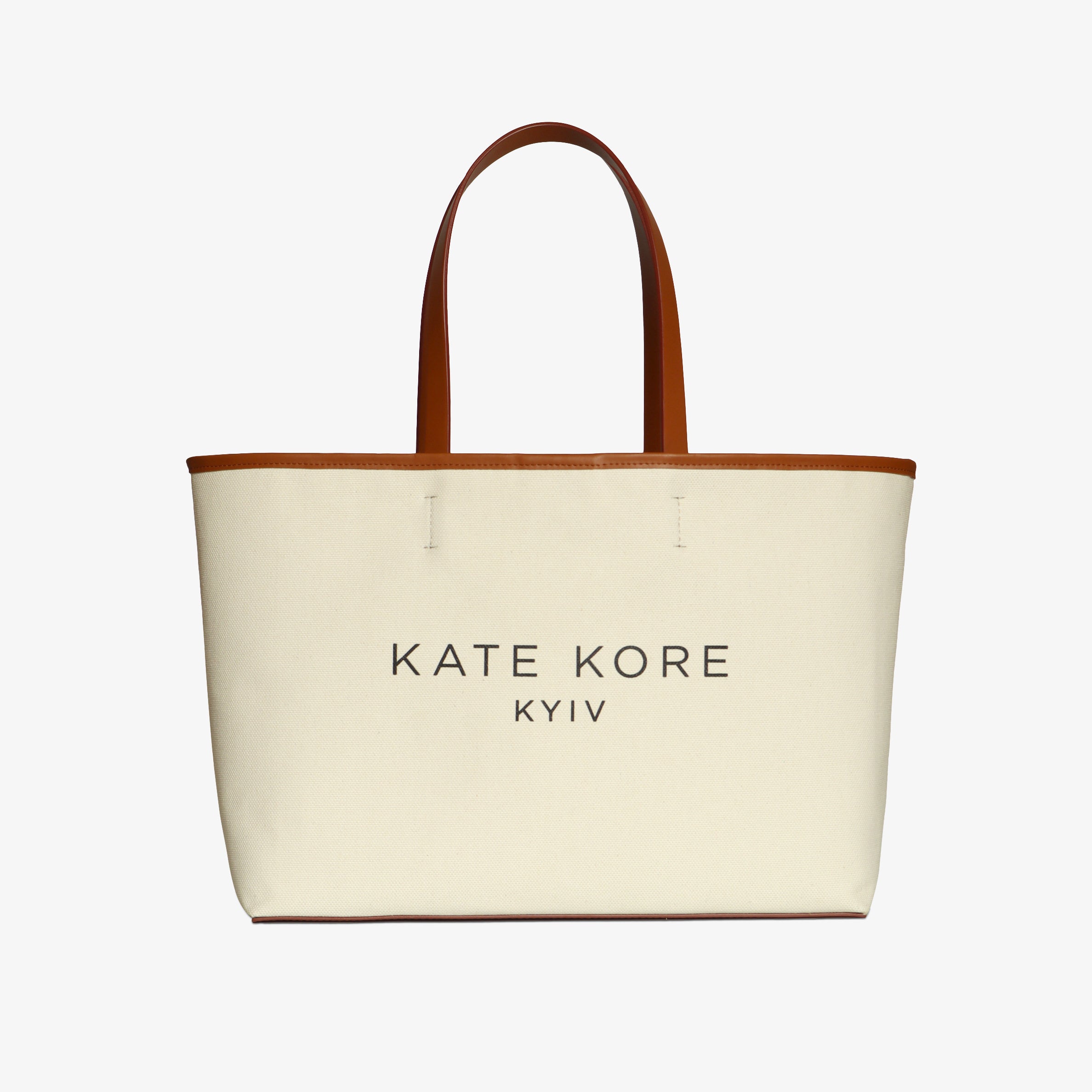 Canvas Logo Tote Amber