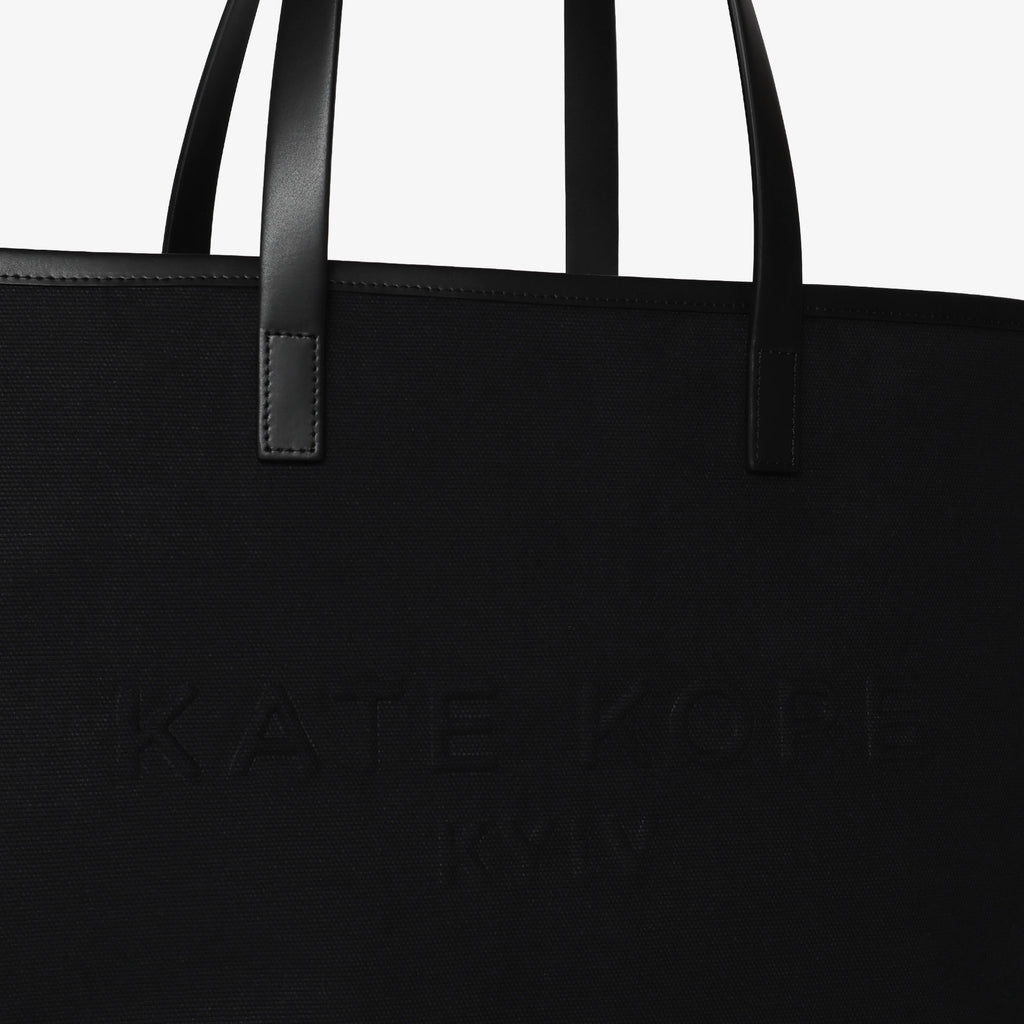 Canvas Logo Tote Black