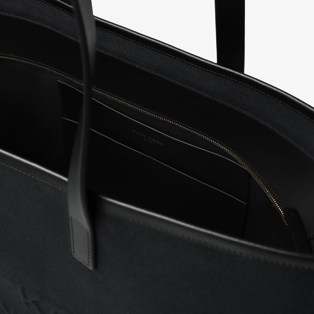 Canvas Logo Tote Black
