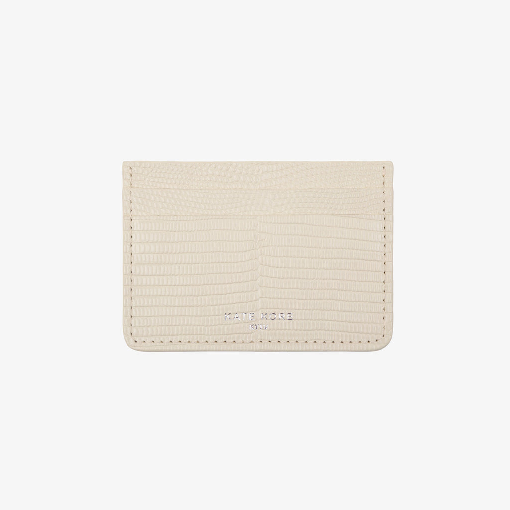 Card Holder Iguana Ivory