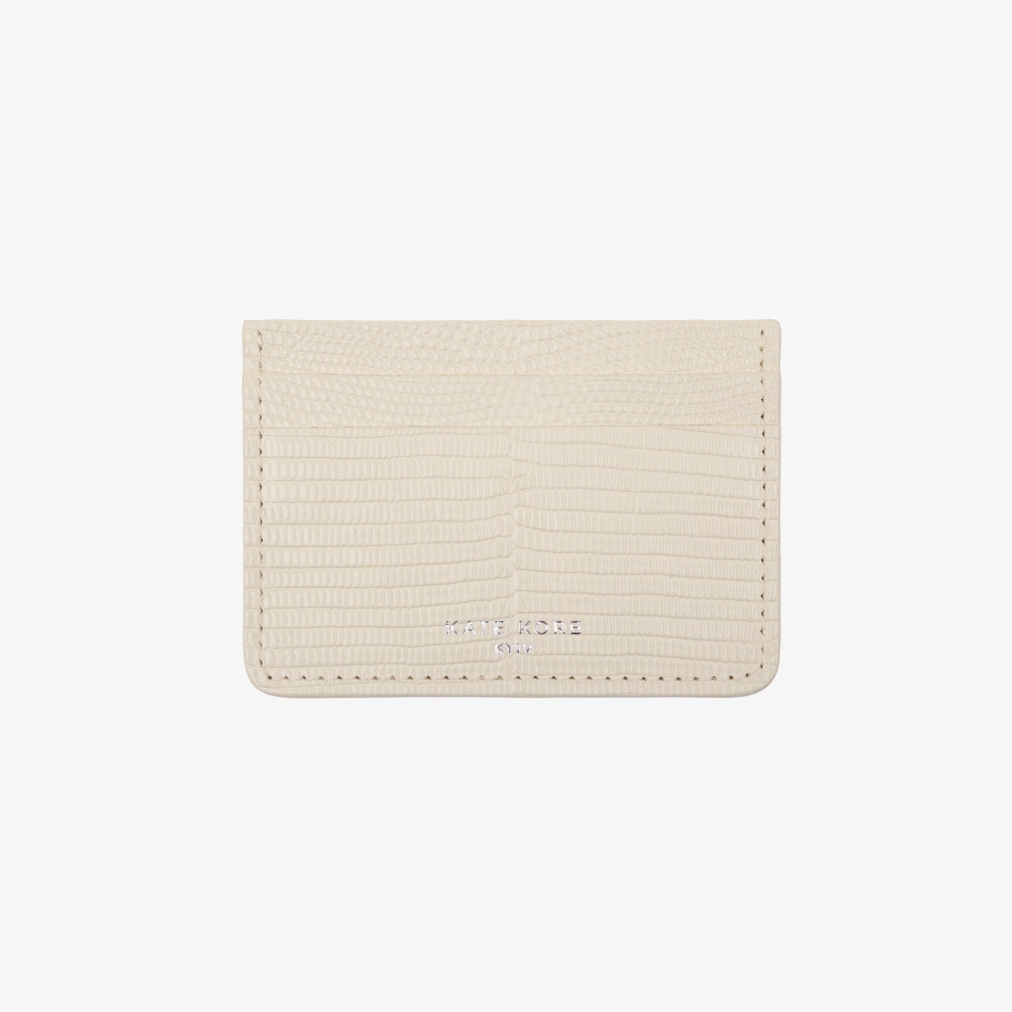 Card Holder Iguana Ivory