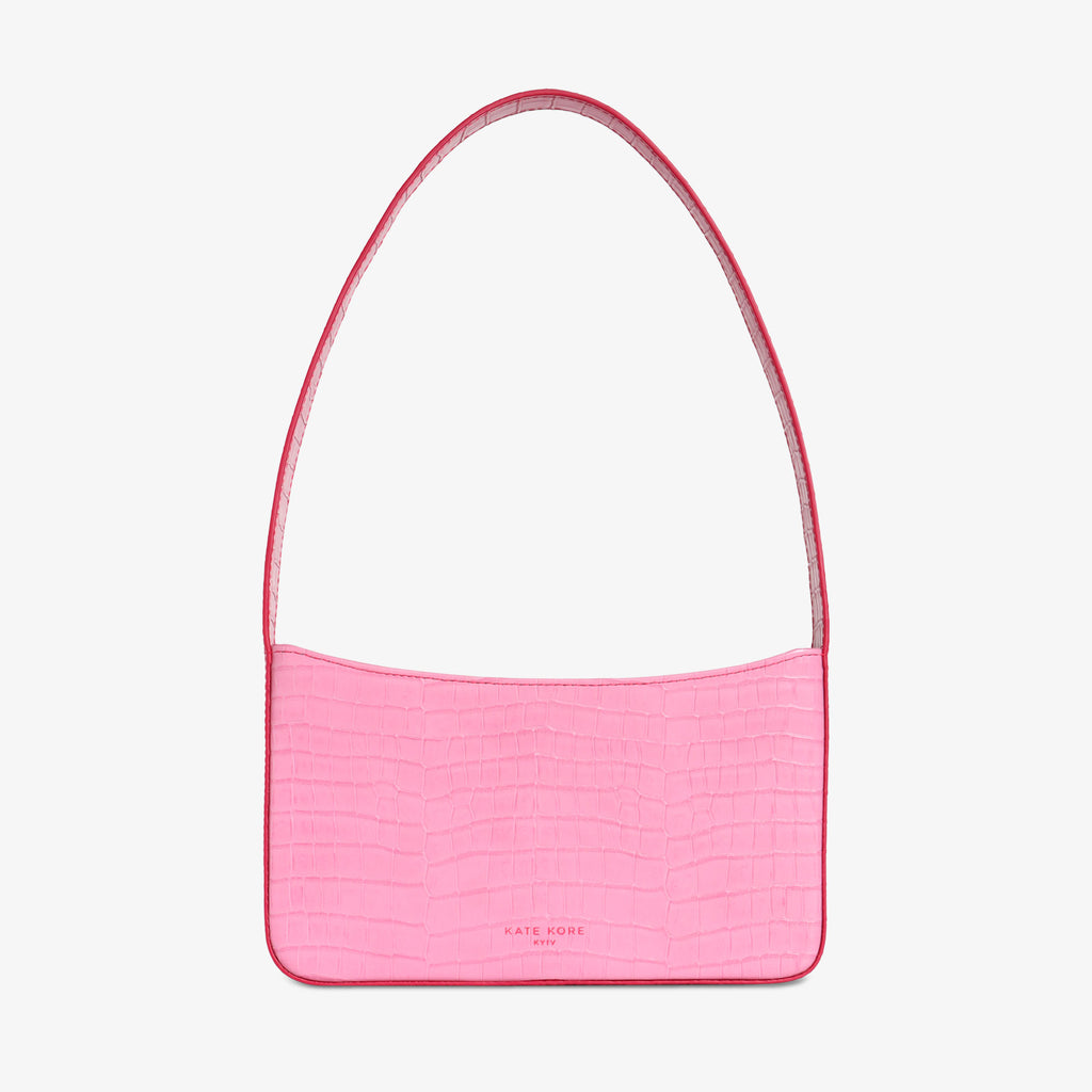 Croco Baguette Solo Pink