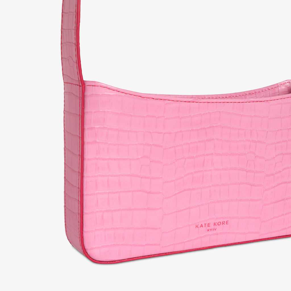 Croco Baguette Solo Pink