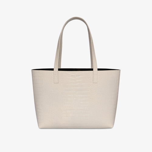Croco Tote Ivory
