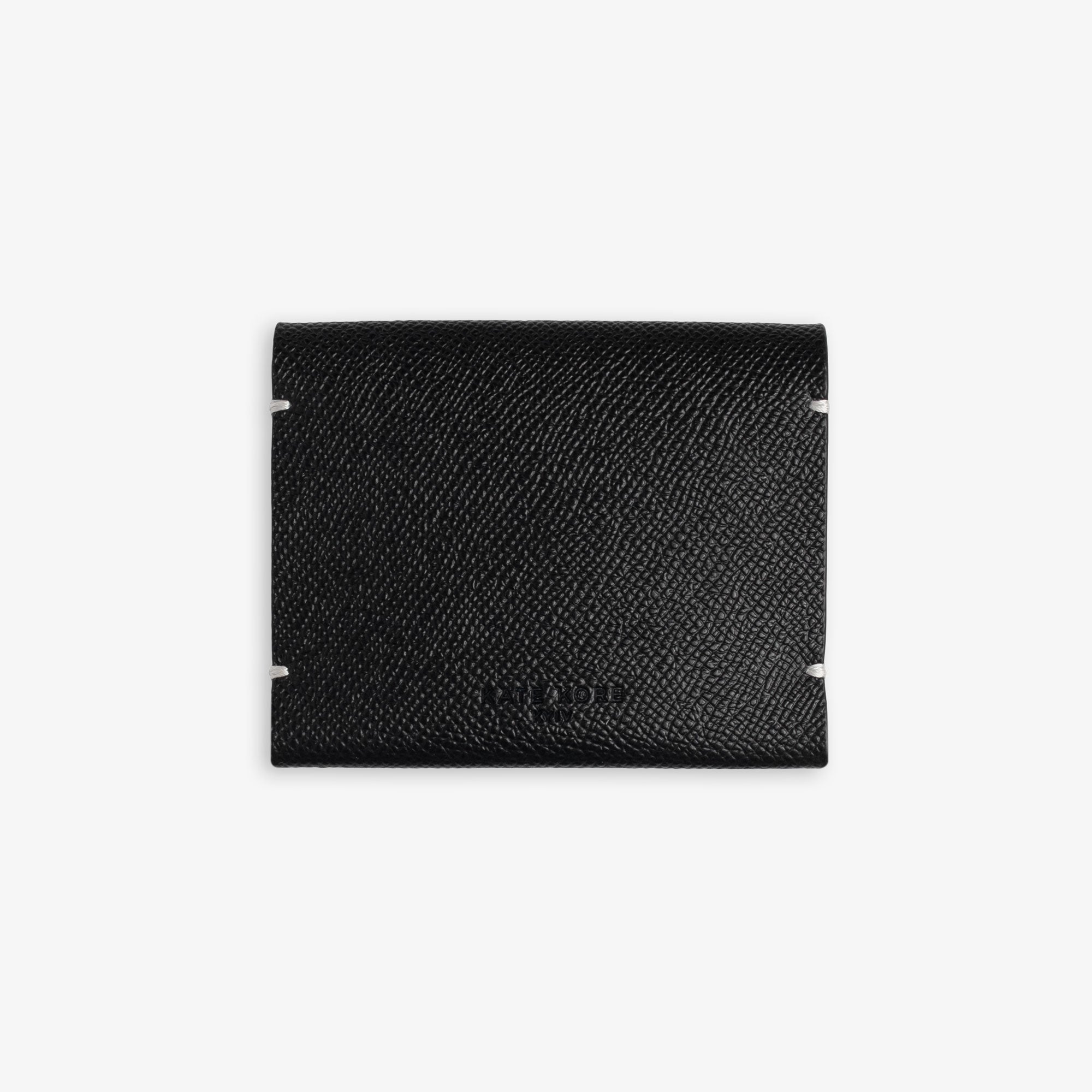Fold Wallet Saffiano Black