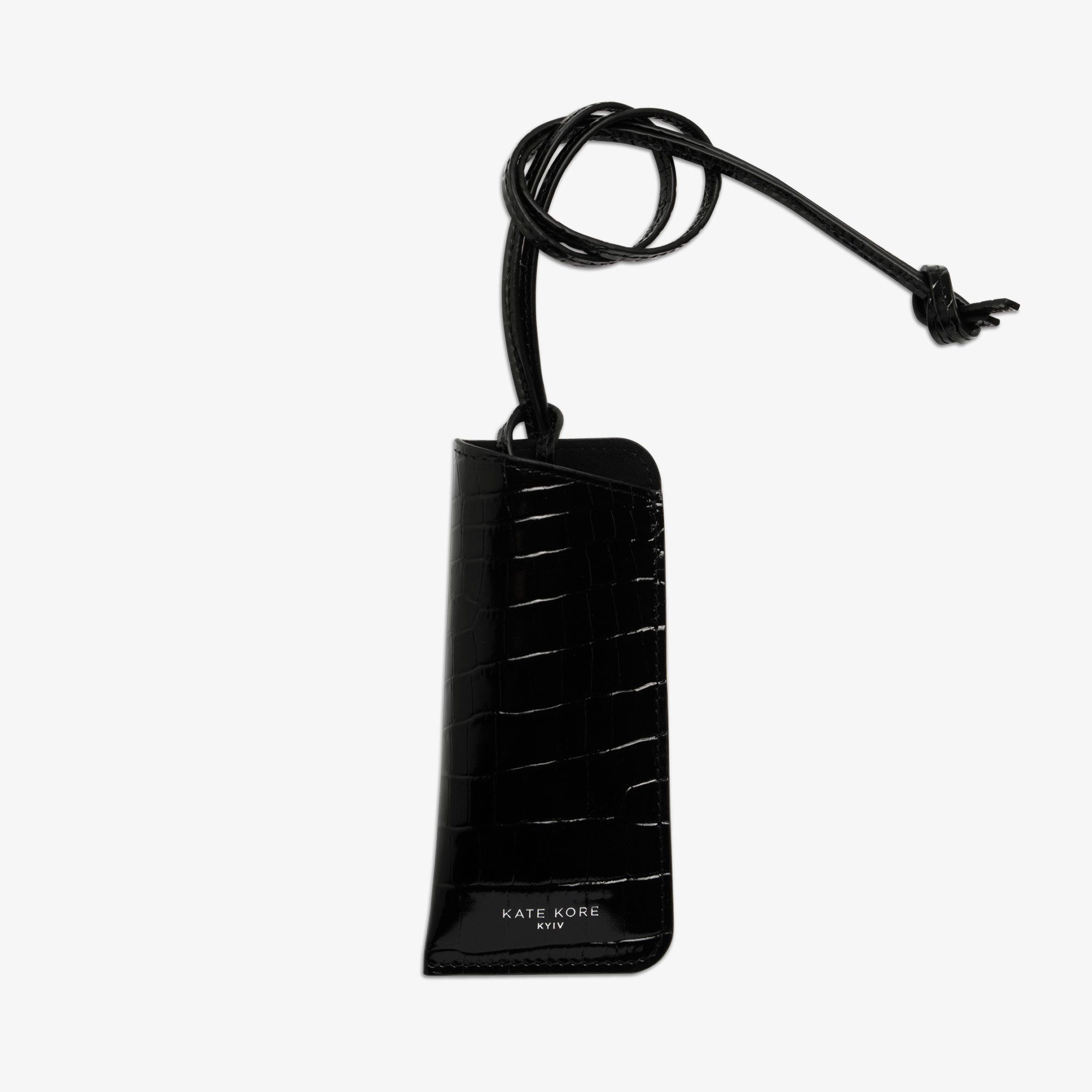 Glasses Cover Croco Black