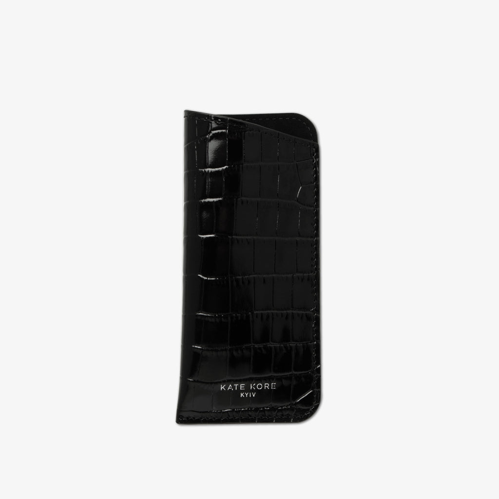 Glasses Cover Croco Black