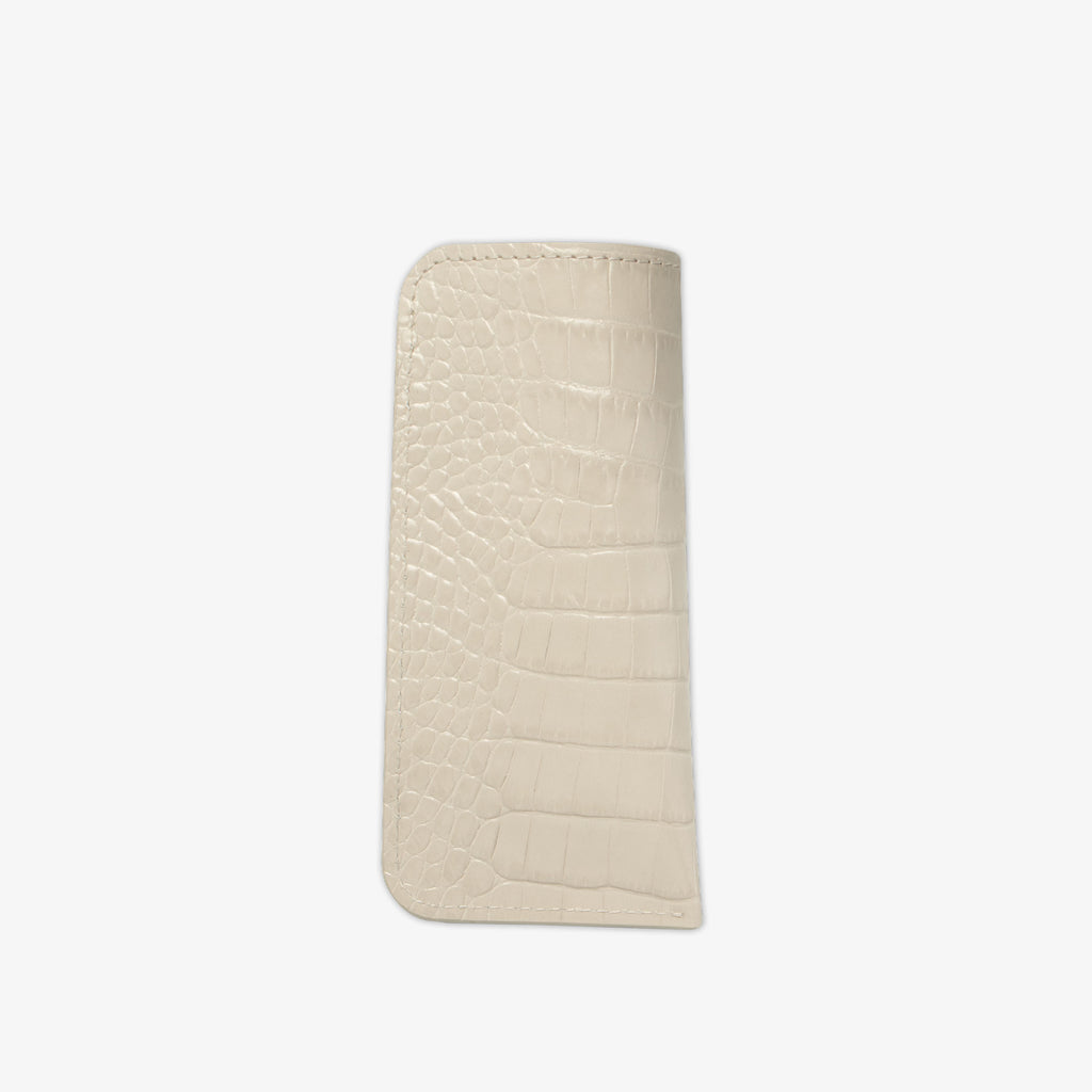 Glasses Cover Croco Ivory