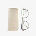 Kate Kore Glasses Cover Croco Ivory — чохол для окулярів з шкіри під крокодила, з окулярами