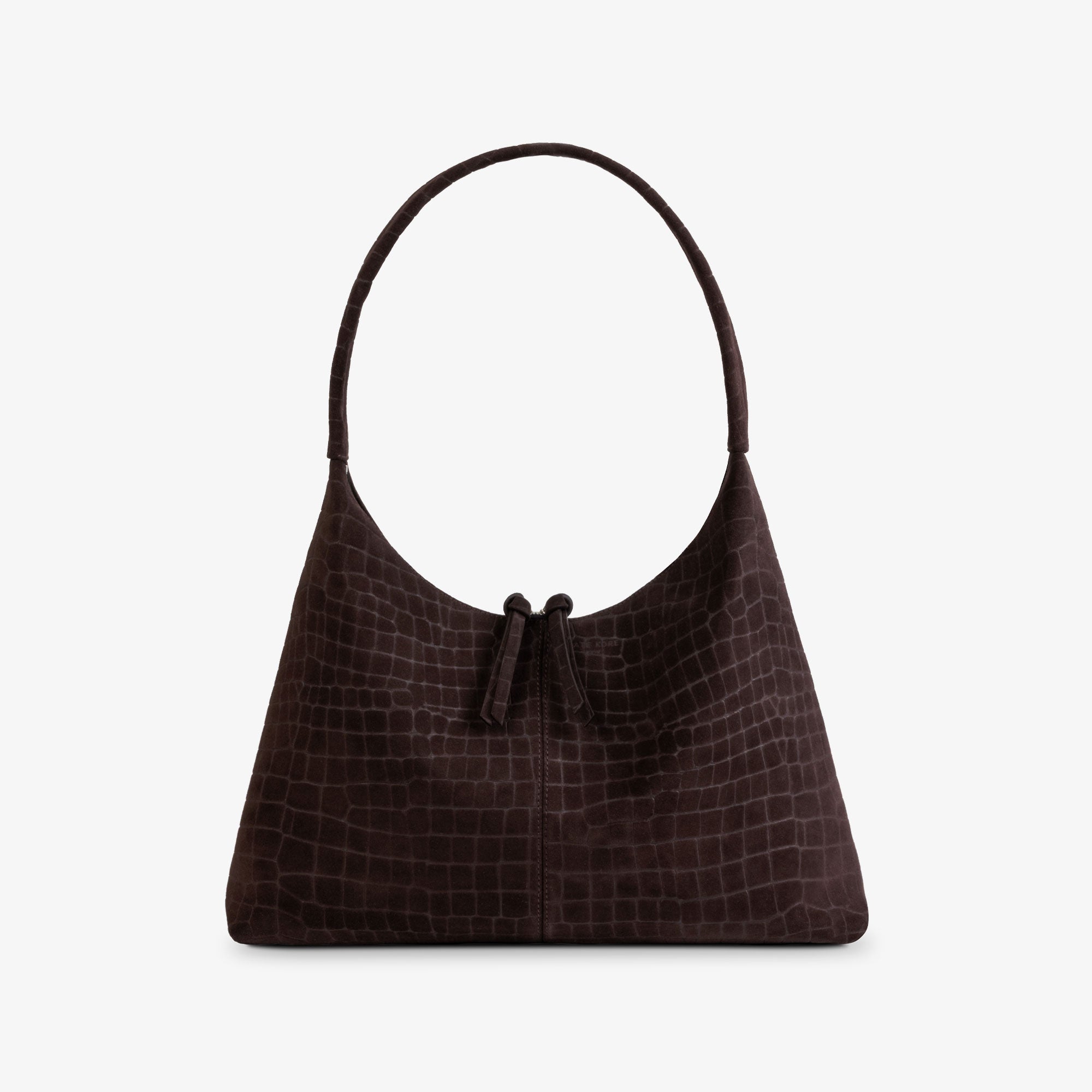 Hobo Croco Chocolate Suede
