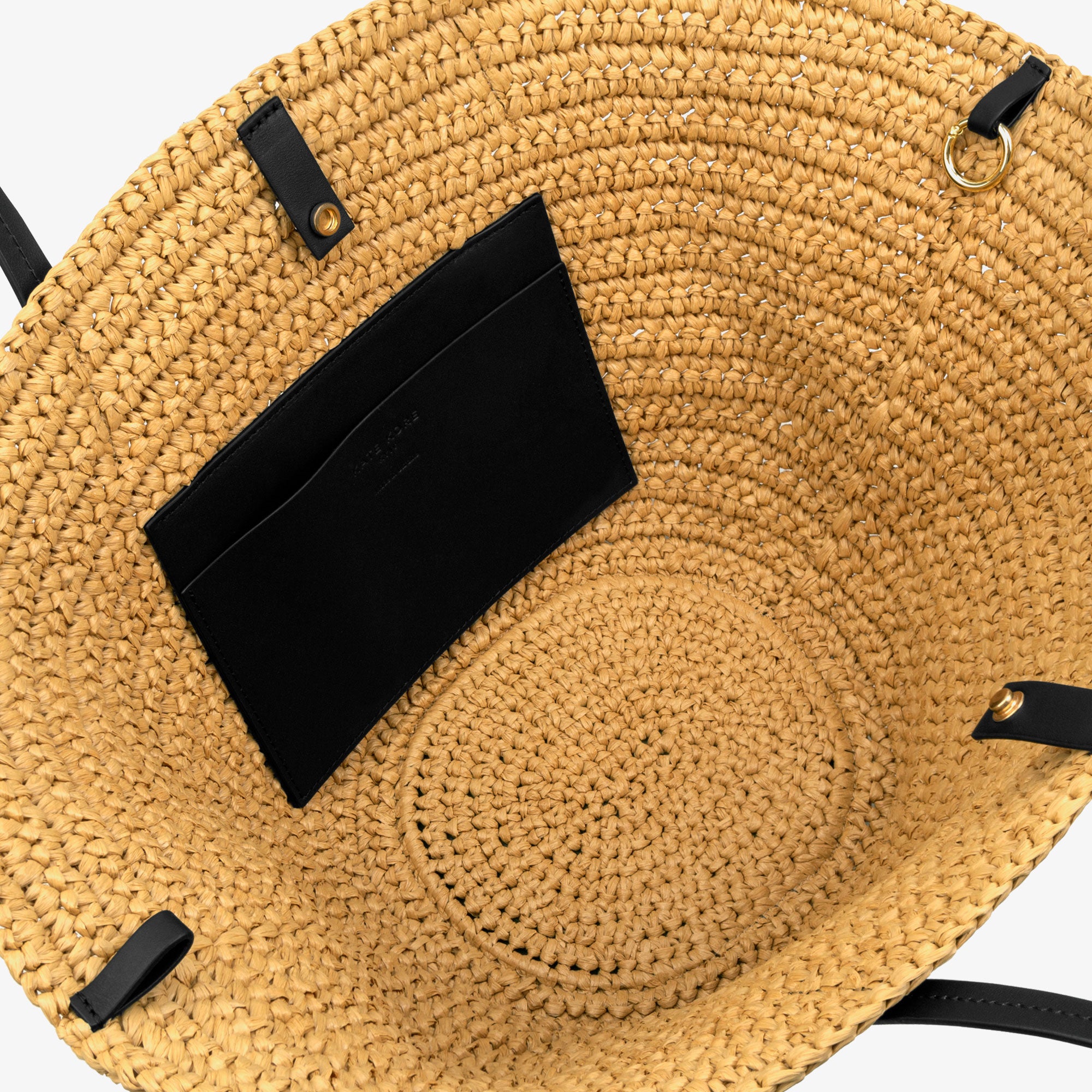 Logo Raffia Tote Natural