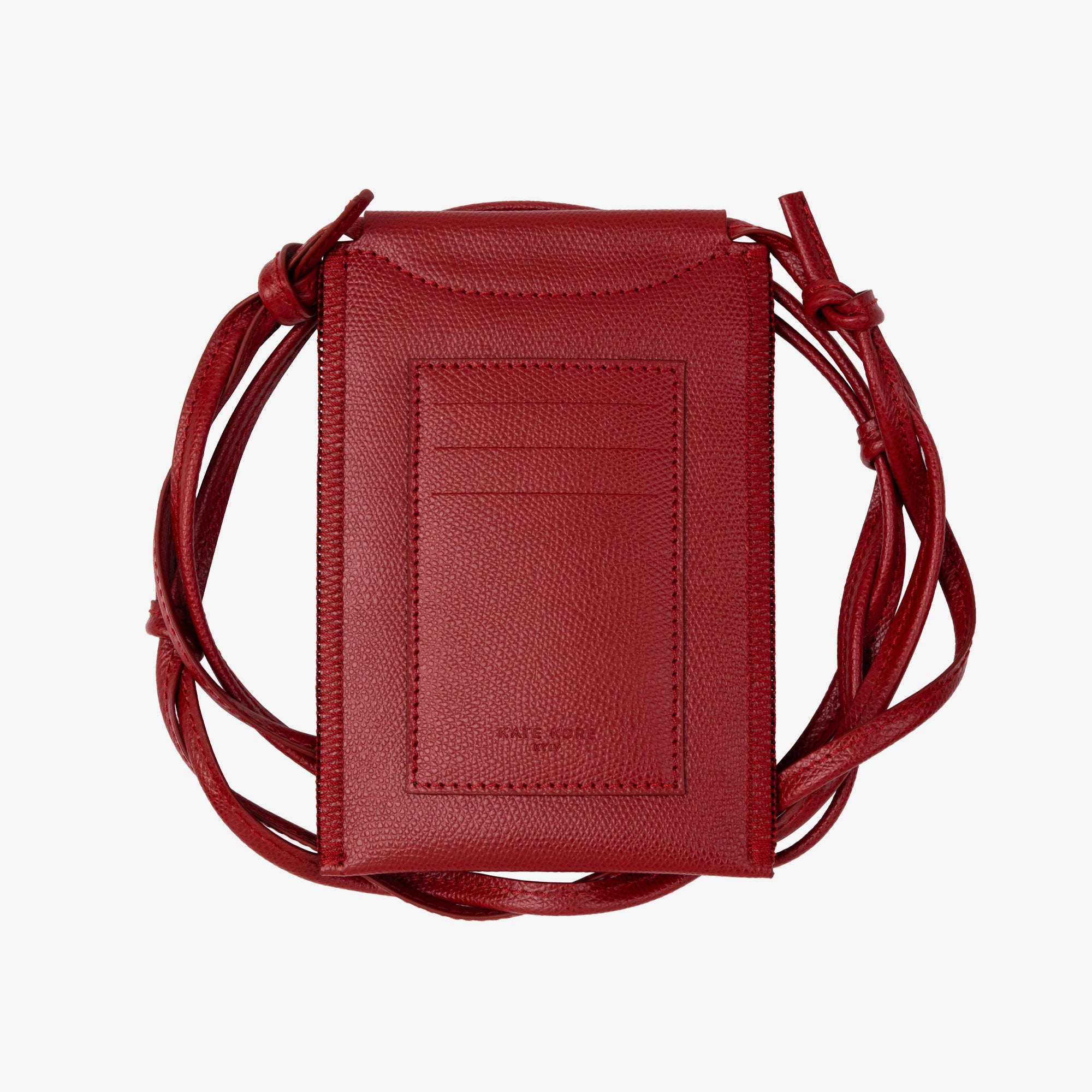 Accent Phone Pouch Saffiano Red