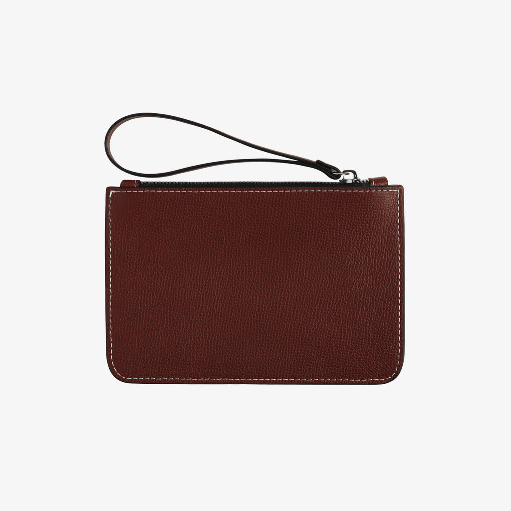 Saffiano Mini Wallet Chocolate