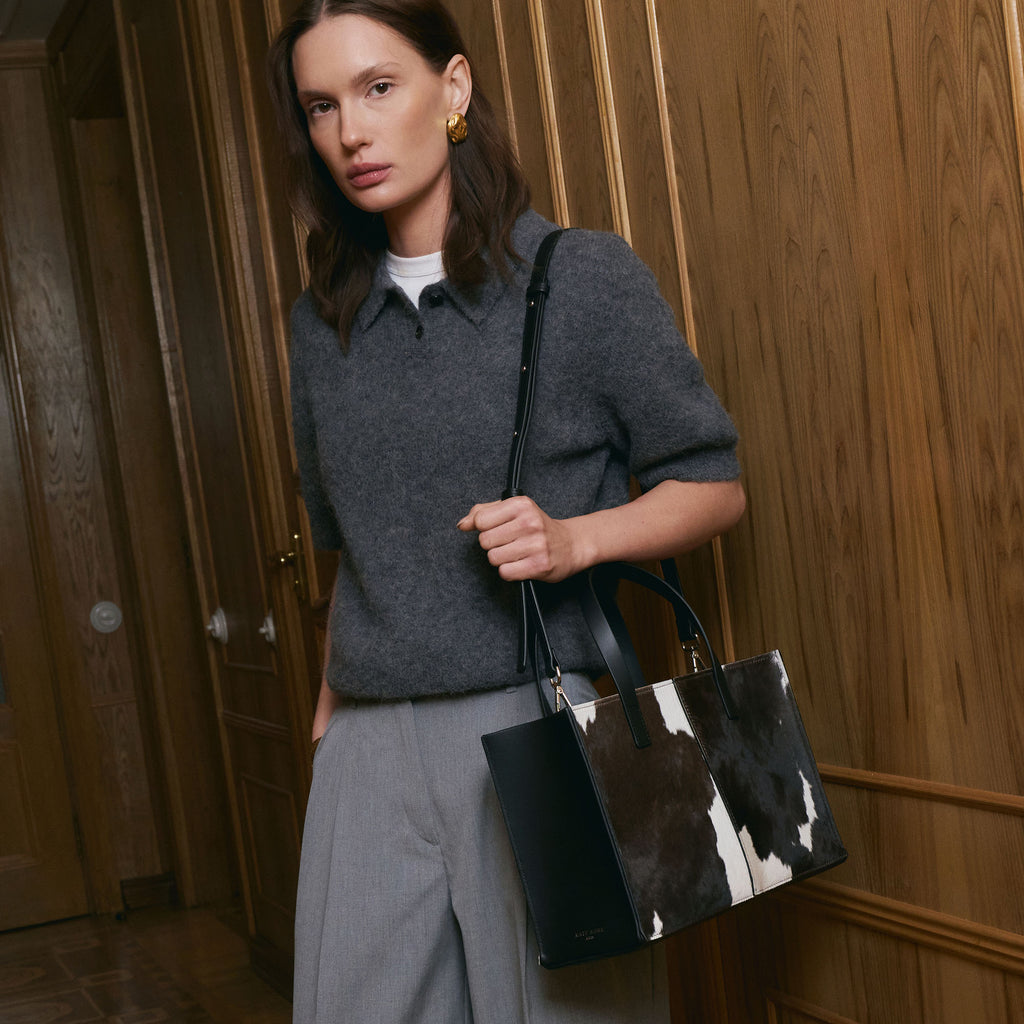 Square Tote Cow