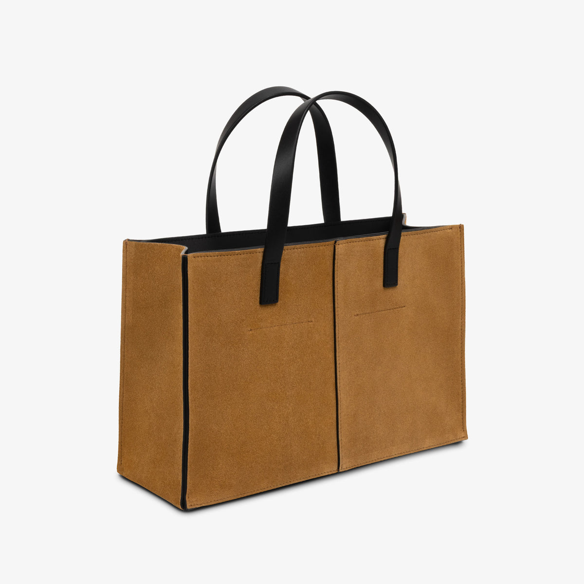 Square Tote Tobacco Suede