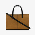 Square Tote Tobacco Suede