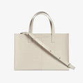 Square Tote Croco Ivory
