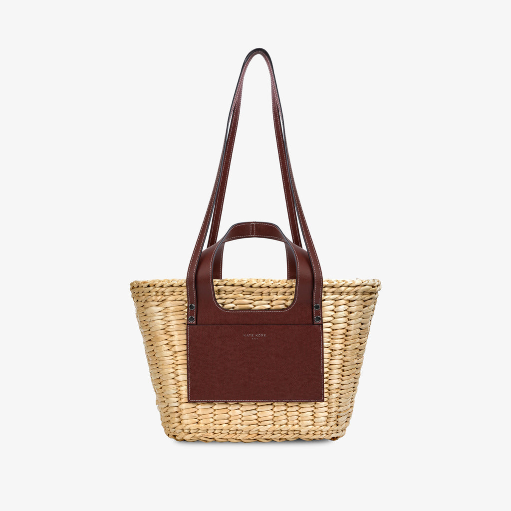 Straw Essence Tote Brown