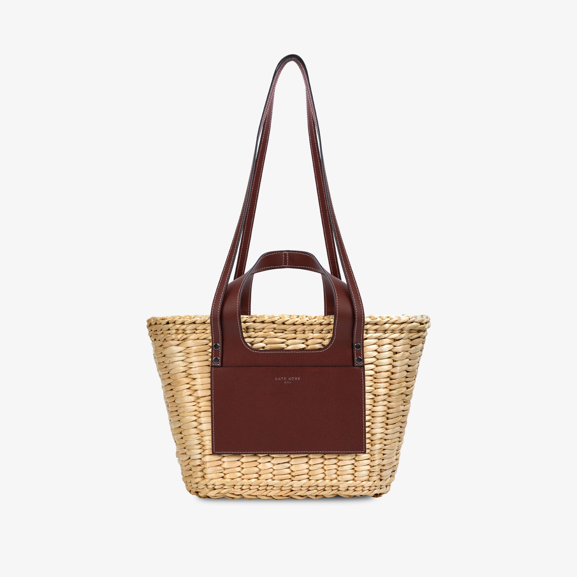 Straw Essence Tote Brown