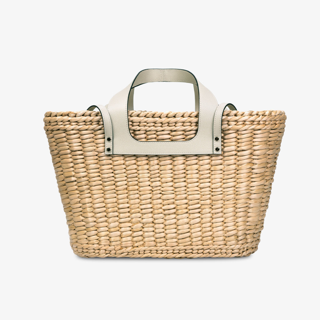 Straw Essence Tote Ivory