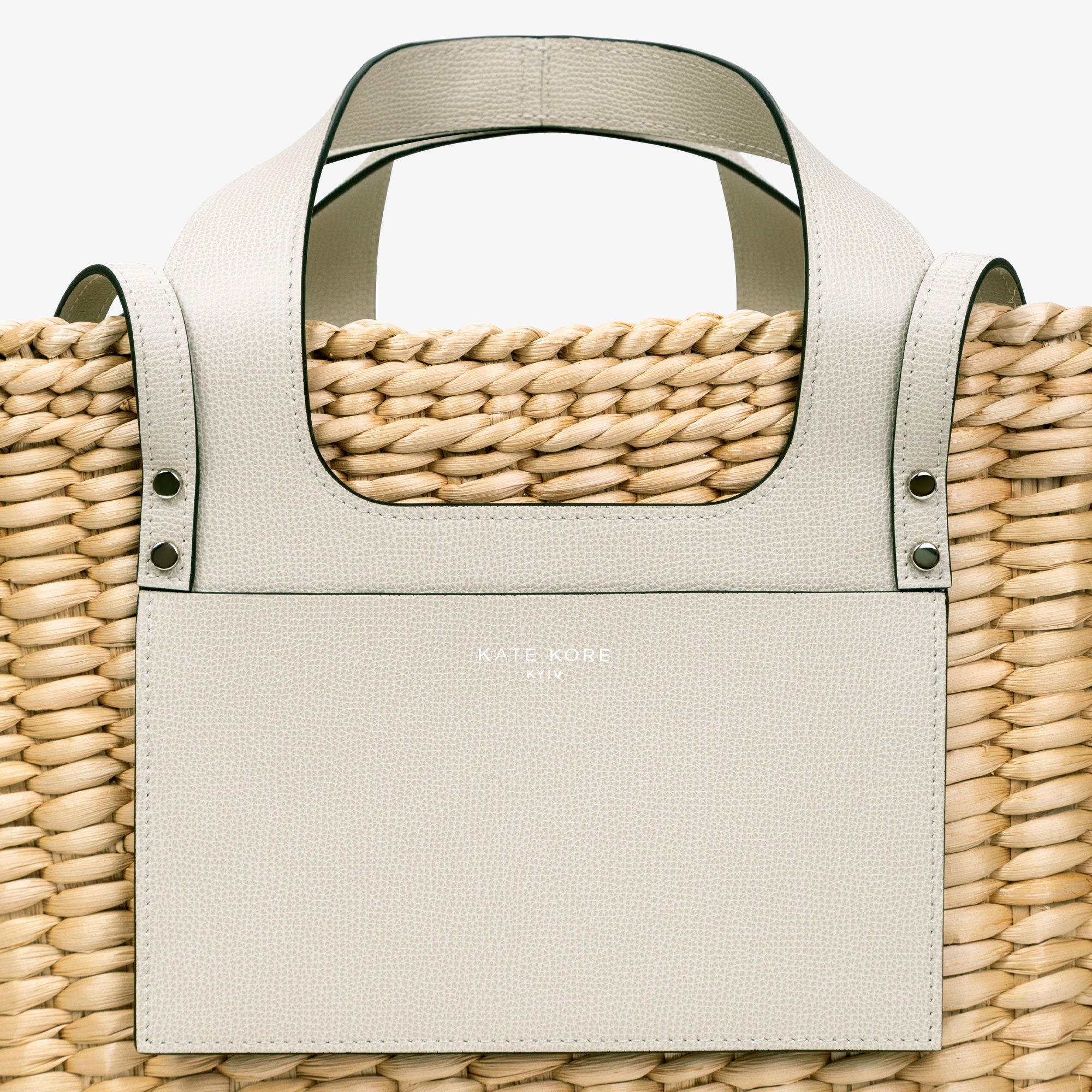 Straw Essence Tote Ivory