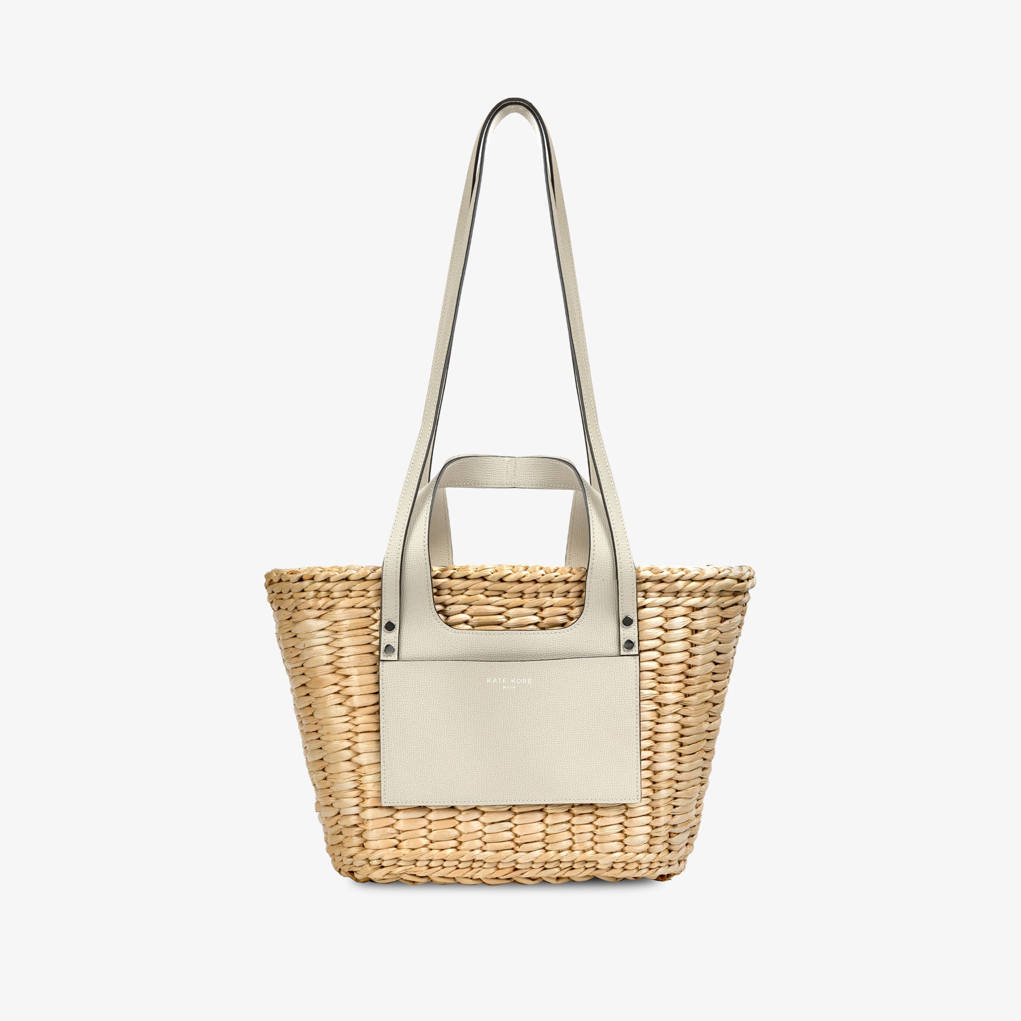 Straw Essence Tote Ivory