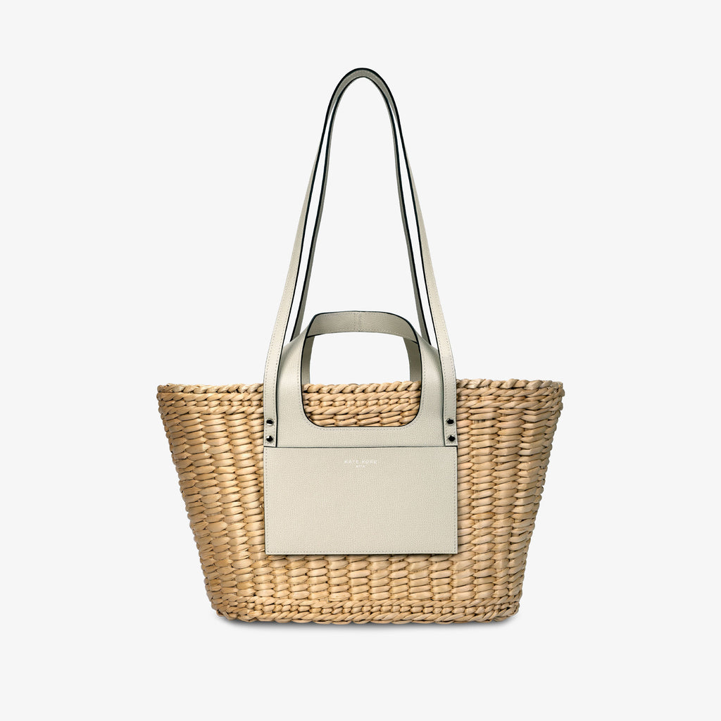 Straw Essence Tote Ivory
