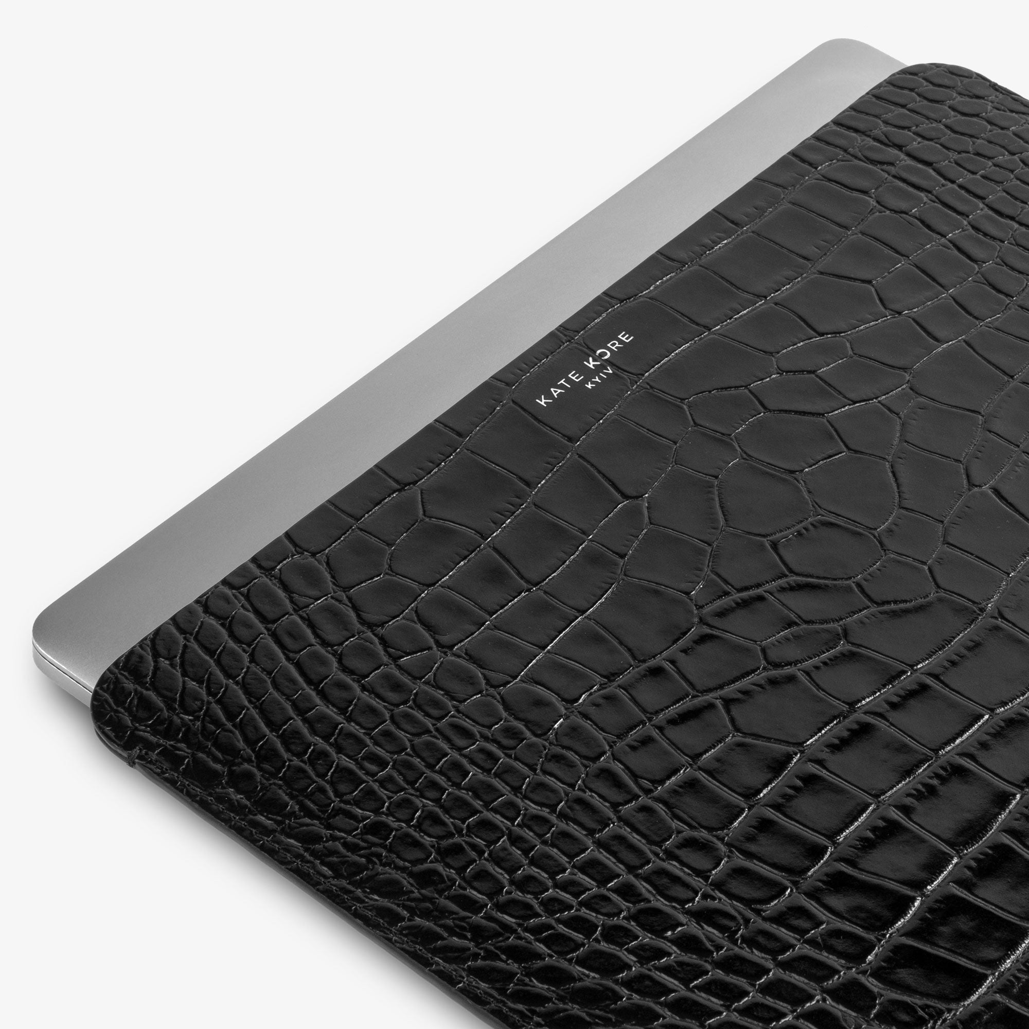 Laptop Sleeve Croco Black