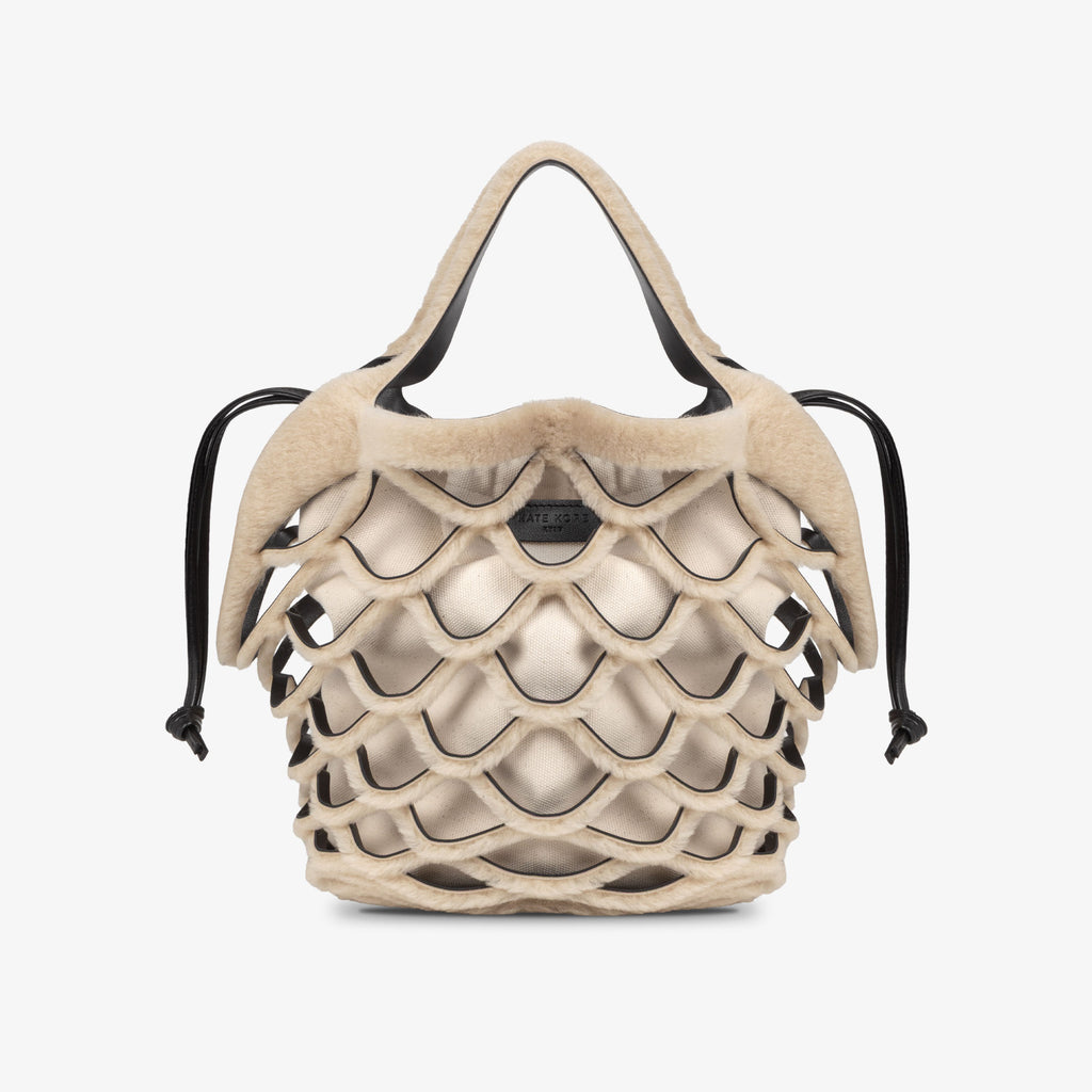 Mesh Tote Black/Fur