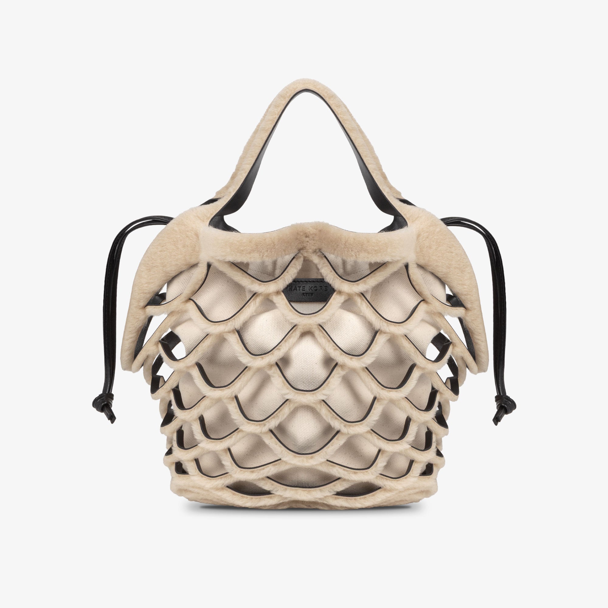 Mesh Tote Black/Fur