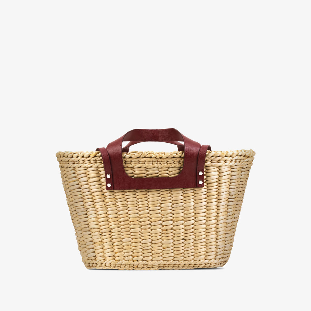 Straw Essence Tote Cherry