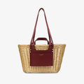 Straw Essence Tote Cherry