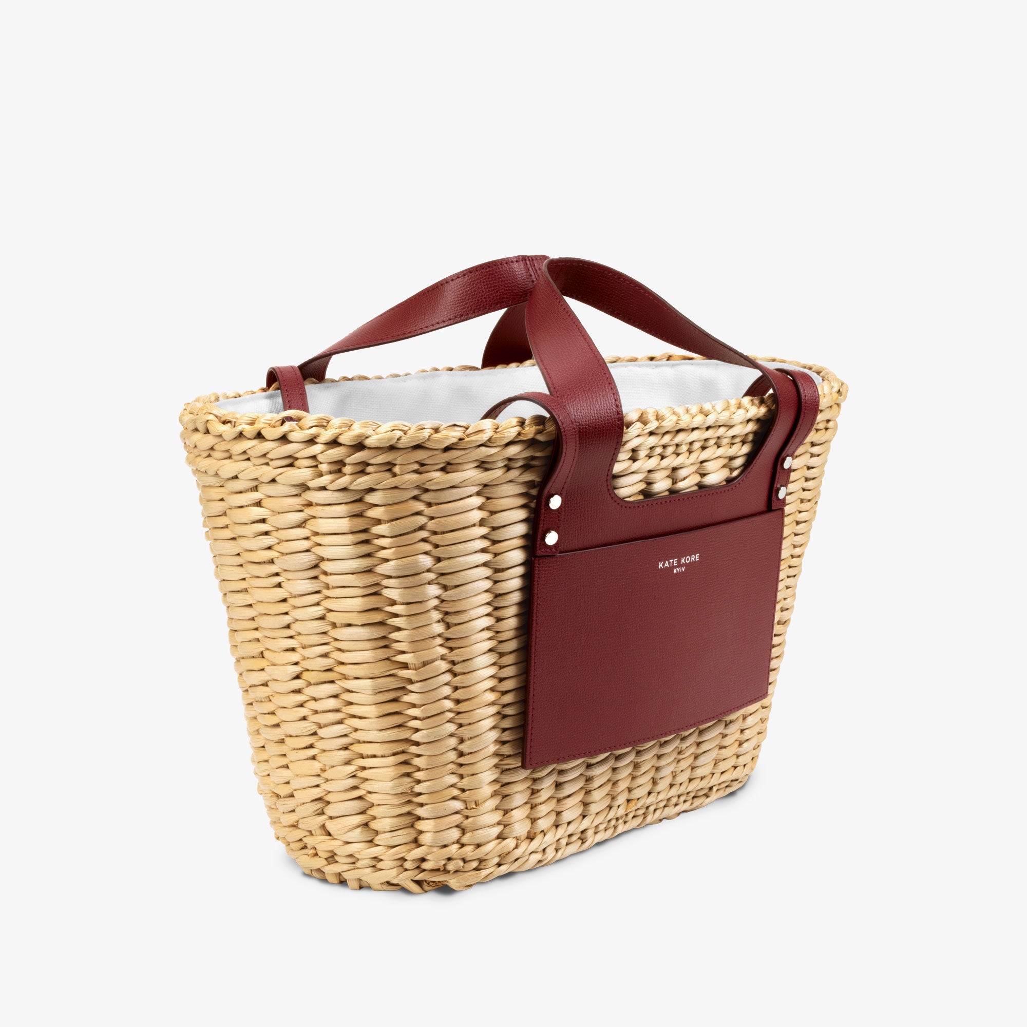 Straw Essence Tote Cherry