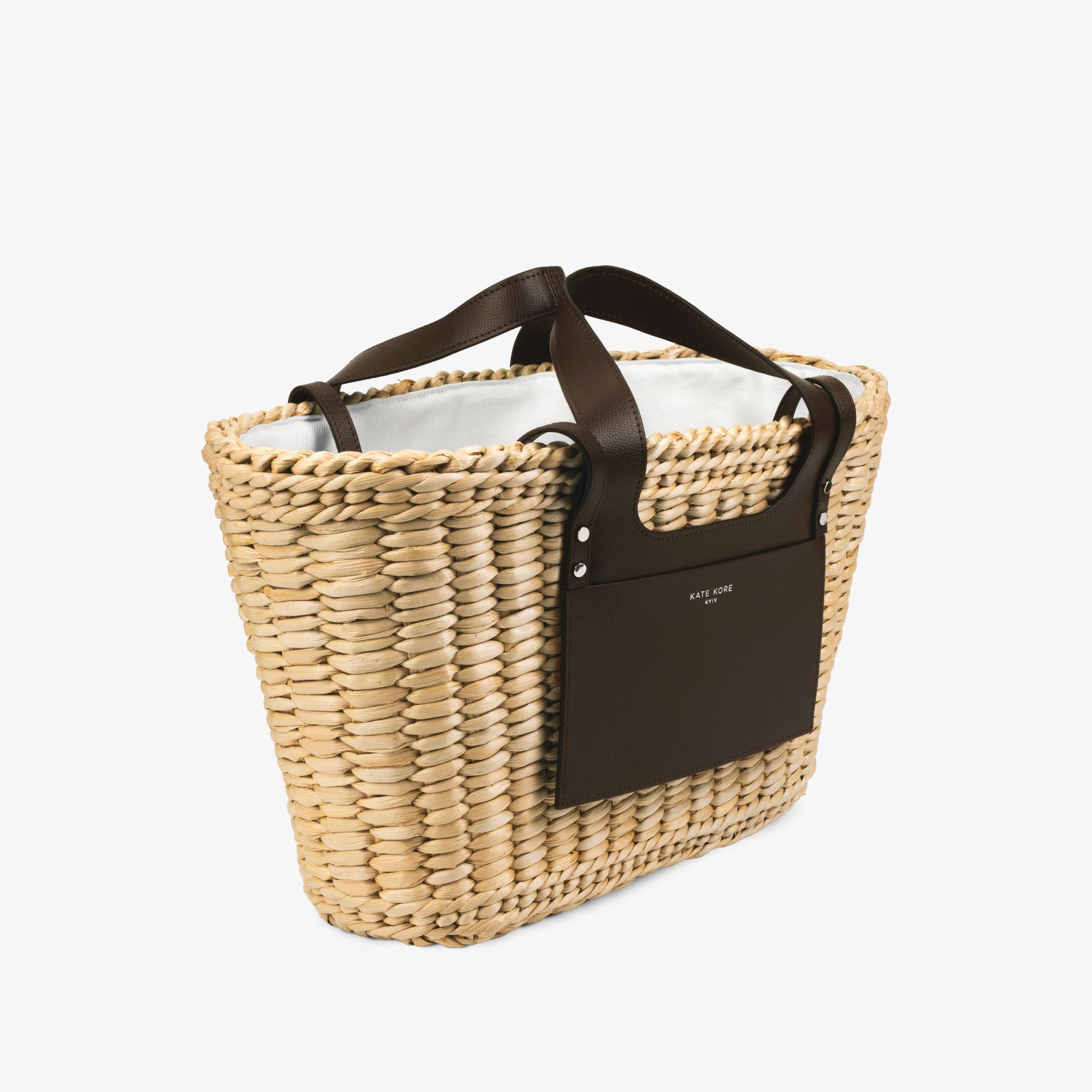 Straw Essence Tote Dark Chocolate