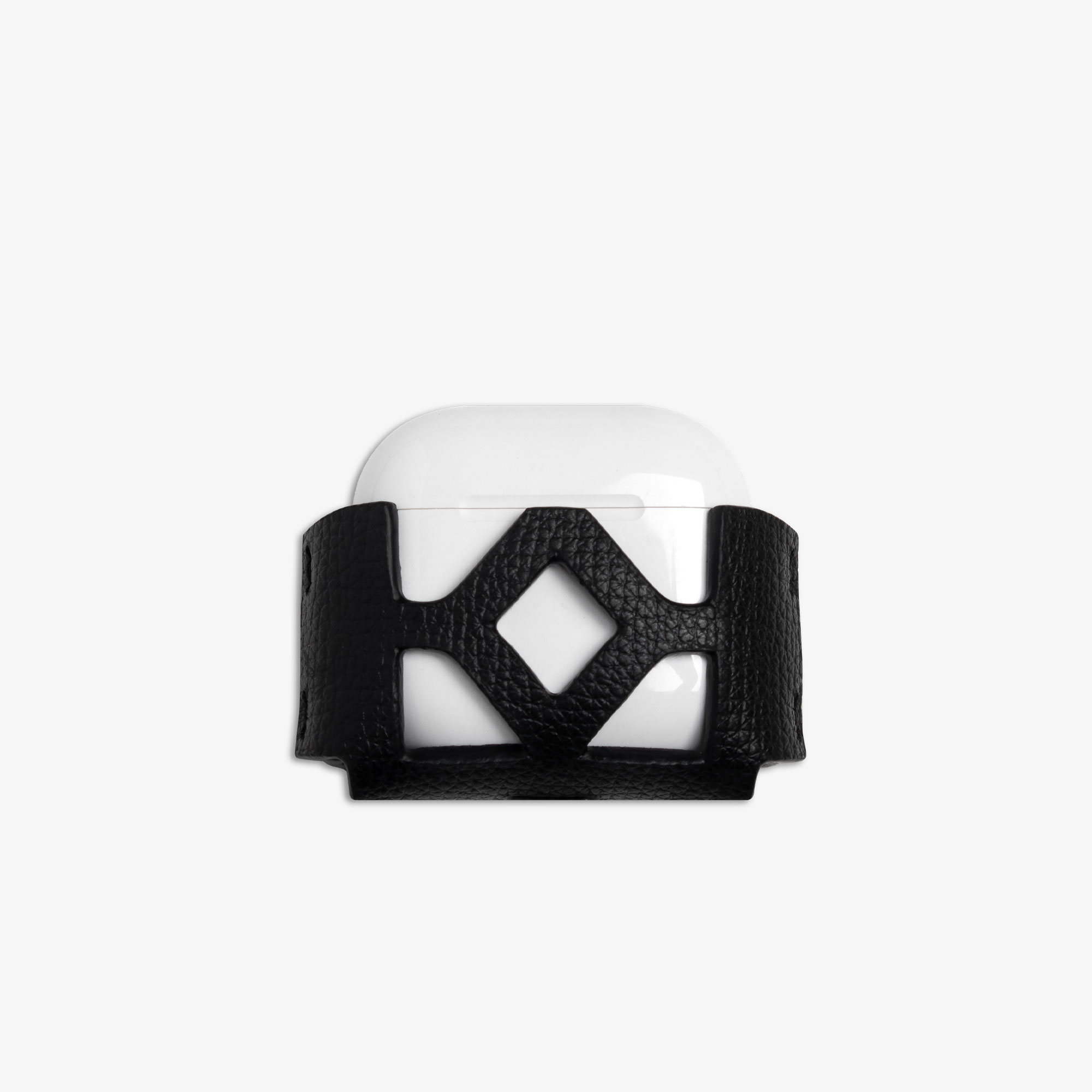 Kate-Kore-AirPods-4-Saffiano-Black-front-web