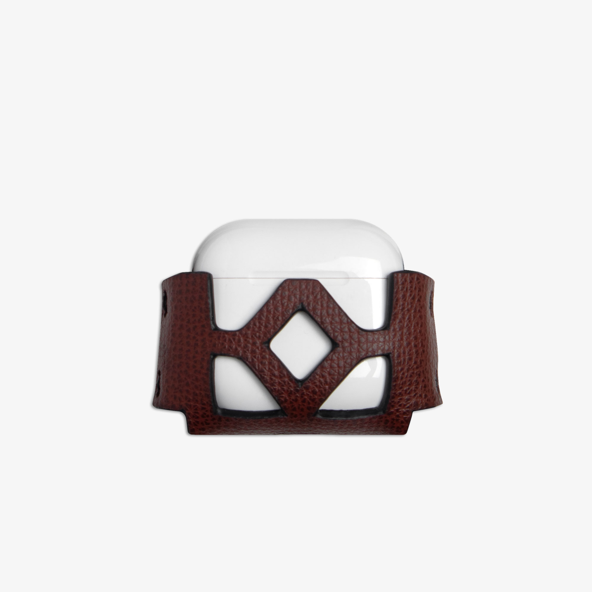 Kate-Kore-AirPods-4-Saffiano-Brown-front-web